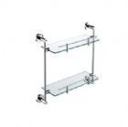 Double glass shelf