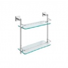 Double glass shelf