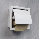 White Recessed Paper Holder