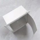 White Recessed Paper Holder